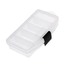 Durable Plastic Fishing Tackle Box DIY Stationery Lures Bait Hook Jewelry Beads Storage Case Transparent
