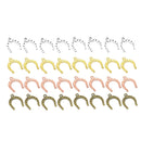 40 Pieces 4 Colors Horseshoe Shape Charms Dangle Pendants Findings Jewelry Making Accessories