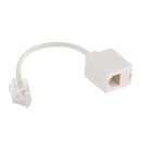 1 Piece Telephone Phone Extension Cord Landline Flash Cable Line Jack RJ45 to RJ11, 245mm