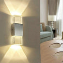 Modern Aluminum Up and Down Illuminating LED Butterfly Wall Lamp Sconce Warm White