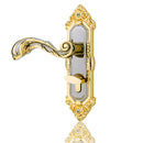 Modern European Indoor Latch Room Door Panel Locks Handle + Key black