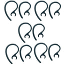 10 Pieces Replacement Earhook Ear Hook Loop Earloop Clip For Headset Black
