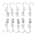 10 Peces Heavy Duty Curtain Clips With S Hook - Metal Spring Clamps Hanging Clips Metal Pegs Pin Hanging S-Hooks With Clips For Curtain Photo Picture Home Decoration Art Craft