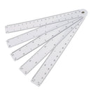 1 Set Architect Engineering Sector Scale Ruler 10 Scales Multi Ratio Ruler Measure Rulers