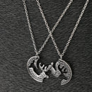 Fashion Elk Camel Pendant Necklaces Vintage Couples Memorial Day Gift for Lovers