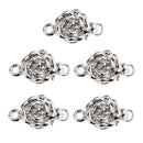 5 Piece Bracelet Necklace Flower Clasp Hook Connector for DIY Fashion Jewelry