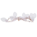 Elegant Pearls Bridal Bridesmaid Flower Side Hair Clip Wedding Party Jewelry