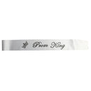 Satin Party Prom Sash Grey Prom King Sash Graduation Homecoming Gift
