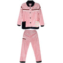 Women warm Long Sleeves Pyjamas Set Nightwear Sleepwear Pink XXL
