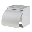 Corrosion-proof Aluminum Bathroom Wall Mount Toilet Tissue Rolling Paper Holder Case Box Organiser w/ Ashtray Dish & Waterproof Cover