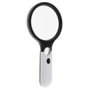 Handheld 4 LED Antique Magnifier Magnifying Glass 4X 30X Jewelry Loupe Lens