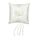 Wedding Ceremony Rose Bud Flowers Pearls Ring Pillow Bearer Cushion 8"