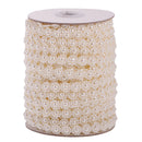 25m New 10mm Crystal Faux Pearls Beads String By the Roll for DIY Party Garland flowers Wedding Decration