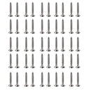 50 Pack Nickel Tremolo Bridge Mounting Screws for Fender TL Style Guitar 3.5x25mm