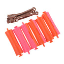 6 Pieces Hair Grip Curlers Rollers Salon Hairdressing Styling Tool 2.4x9 cm