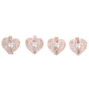 Pieces of 4 Rustic Lace Clip Wedding Wooden Pegs Clip Burlap Hessian Jute DIY Craft