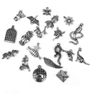 Men Women Mixed Shapes Charms Pendant For Necklace Bracelets Anklet Jewelry Making Accessory PACK OF 20PCS