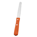 Straight Stainless Steel Waxing Spatula Metal Wax Mixing Applicator with Wood Handle Body Eyebrow Hair Removal Tool