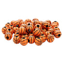 50 Pieces 11mm Acrylic Round Basketball Beads Large hole Spacer Beads fit European Charms Bracelet Necklace Jewelry Making