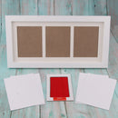 BabyBaby Handprint Footprint Frame Kit with Lasting Ink Pad Red Wall Room Office Ornament 33x18x2cm/13x7x1inch
