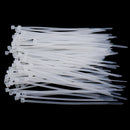 100 pieces Umbrella Push Mount Nylon Cable Ties for Household Construction White