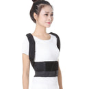 Mens Womens Adult Teenager Black Back Lumbar Shoulder Posture Corrector Belt Corrective Support Brace