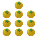 Durable Micro Landscape Resin Miniature Fruit Ornament Garden DIY Tomato Statue Home Garden Outdoor Decor Ornaments Pack of 10PCS Yellow