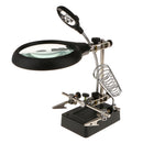 3 Lenses Help Hand Clip LED Magnifying Soldering Iron Stand Len Magnifier