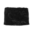 9inch Multifunctional Crochet Tube Top Elastic Polyester Waistband Headband For Baby Girls Clothing Accessory Black