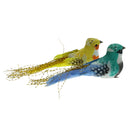 2pcs Small Artificial Realistic Fake Bird Simulation Home Ornament Bird