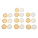 Set Of 10PCS Compact Portable Contact Lens Case Storage Box Organizer Travel Accessory Orange Non-Transparent