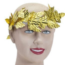 Roman Greek Goddess Gold Leaf Laurel Wreath Headpiece Toga Fancy Dress Costume