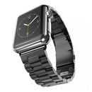 For Apple Watch iWatch Smart Wear Bracelet 38mm Quick-Release Stainless Steel Watchband Strap with Buckle Black