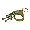 Novelty New Steampunk Screw Robot Pendant Key Ring Clips Keychain for Key Organization
