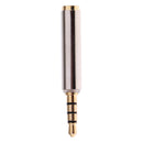 1Pc 3.5mm Male to Female Stereo Audio Headphone MIC Adapter Converter Silver