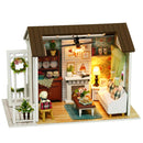 DIY Wooden Handcraft Miniature Dollhouse with Furniture Set Doll Room Decor Parent-child Toy Birthday Gift