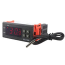 Temperature Controller STC-1000 Digital Outlet Thermostat, Pre-wired, 2 Stage Heating and Cooling Mode, 220V 10A