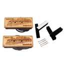 2 Pieces Guitar Maple Pickup 50mm/52mm Set for Electric Guitar Replacement Parts