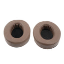 1 Pair Replacement Soft Ear Pads Ear Cushion for Sony MDR V6 / for JVC S500S Gaming Headphone Brown Full PU Leather