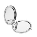 Travel Dual Sided Portable Folding Makeup Mirror Round Compact Pocket Size