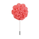Handmade Men Flower Brooch Pin Lapel Boutonniere Stick T-Shirt Decor Peach