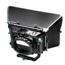 DSLR Rig Matte Box 15mm Rail Rod Supporter M2+Aluminium Flags + Filter Trays