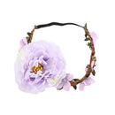 Fashion Flowers Hair Band Christmas Gifts Vintage Wreath Hair Hoop Accessory