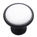 Home Bedroom Decor Single Hole Ceramic Knob for Door Cabinet Cupboard Drawer Pull Handle with Mounting Screw