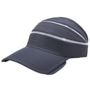 Men Women Summer UV Protection Sports Clothing Accessory Sun Visor Adjustable Hat Cap Gray