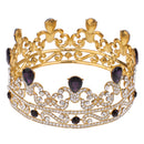 Luxury Bridal Baroque Queen Crystal Tiara Waterdrop Crown Headwear Party Costume