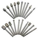 20PCS HSS Head Burrs Rotary Drill Die Grinder Carving Multi Tool Bit Set