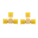 2Pieces SMA 3 Way Female Adapter Triple RF Coax Coaxial Connectors