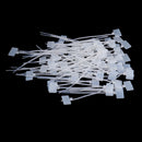 100 pieces Cable Cord Organizer Ties strap Zip for home office electronic White