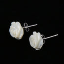 Vintage Exquisite WomenÂ’s Shell Flower Stud Earrings Wedding Party Jewelry